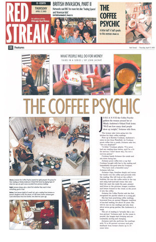 Red Streak magazine image about the Coffee Psychic